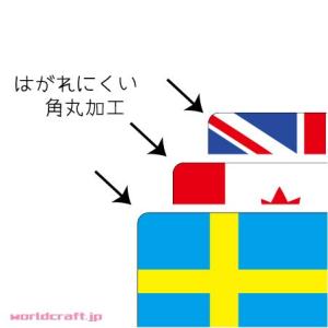 チリ国旗ステッカー ミニサイズ 2枚セット 2...の詳細画像1