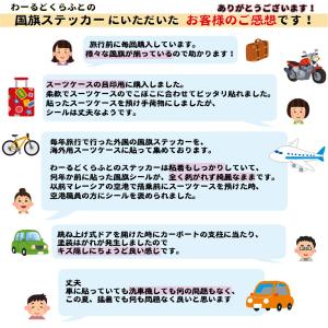 チリ国旗ステッカー ミニサイズ 2枚セット 2...の詳細画像5
