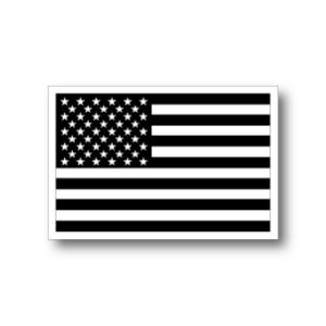 アメリカ国旗・星条旗<ブラック・黒・モノクロ>ステッカー SS アメリカ国旗・星条旗<ブラック・黒・モノクロ>ステッカー SS