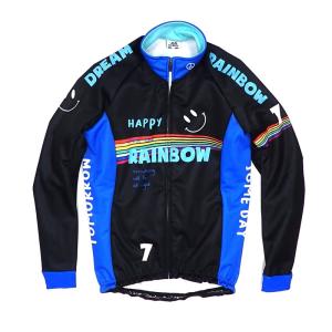 セブンイタリア Rainbow Smile 3 Jacket ブラック｜worldcycle-wh