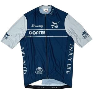 セブンイタリア Cafe Cat 2 Jersey ネイビー｜worldcycle-wh