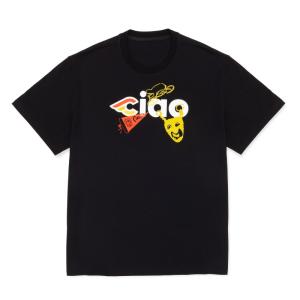 チネリ T-SHIRT CIAO ICONS ブラック｜worldcycle-wh