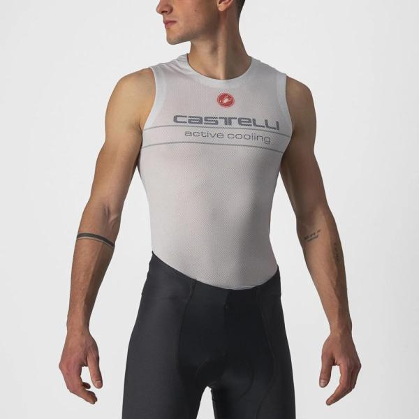 カステリ 4520030 ACTIVE COOLING SLEEVELESS 870.シルバーグレー
