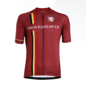 リオン ド カペルミュール 半袖ジャージ ベルギーライン マルーン Point15倍