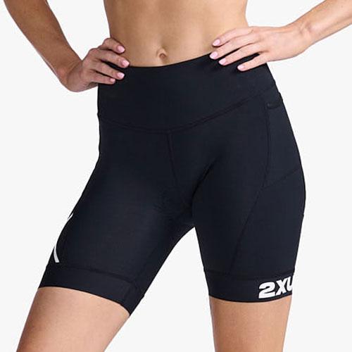 2XU ld Core Tri Short レディース トライアスロンショーツ ブラック/ホワイト