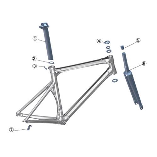 BMC シートポストクランプ Impec (bolt + nut)