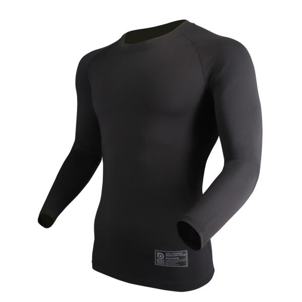 BODY TOUGHNESS JW-582 BTドラスティックドライ ロングスリーブ ブラック クル...