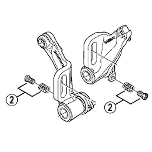 [2]スプリング調整ネジ（M4×7）＆ ネジ止め