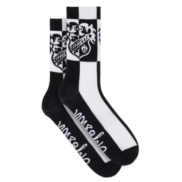 チネリ SOCKS CREST BLACK ‘N’ WHITE-PASTORI
