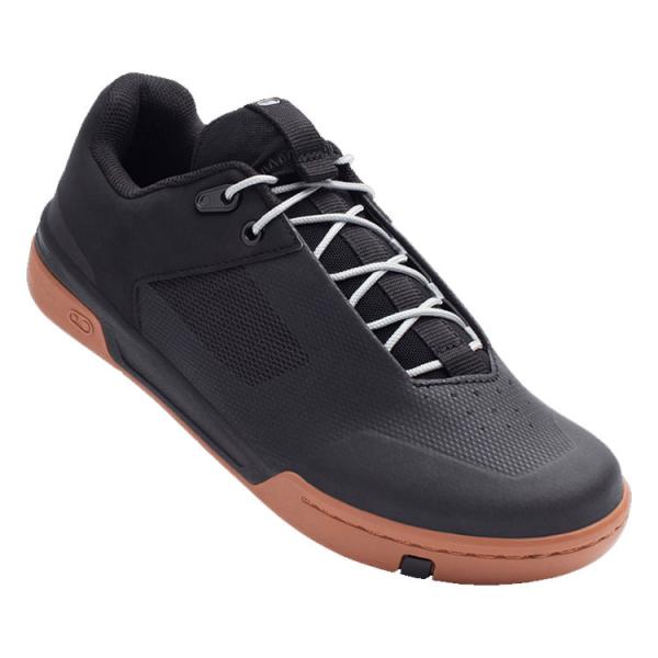 クランクブラザーズ スタンプ レース ブラック/シルバー ガムアウトソール シューズ