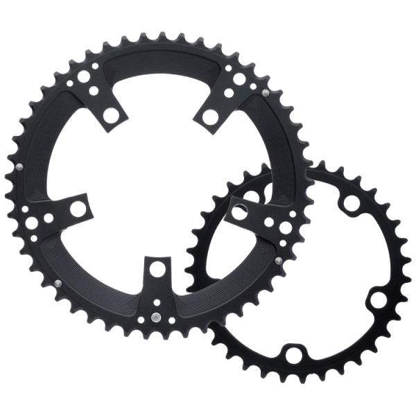 ディズナ ラ・クランクチェンリング S-12段セット 49×35T マットブラック