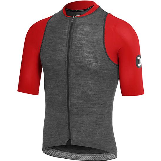 【SALE】ドットアウト Elite Jersey 855.メランジダークグレー/レッド