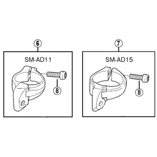 [8]SM-AD11/AD15用 取付ボルト（M5×17.5）