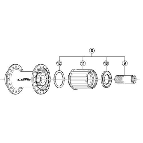 [12]カセット当り面ワッシャー