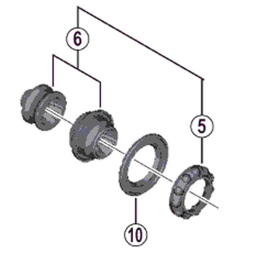[5]ボールリテーナー（3/16”）