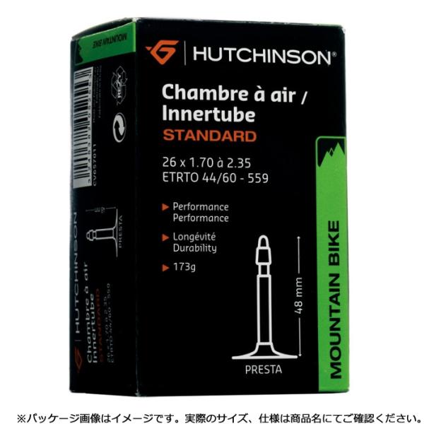 ハッチンソン スタンダード チューブ 16×1.3-1.9 仏式(32mm) (8086-CV656...
