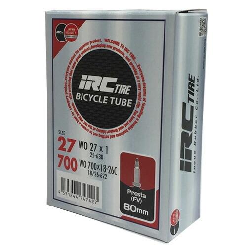 IRC 700x18C-26C 仏式バルブ80mm チューブ