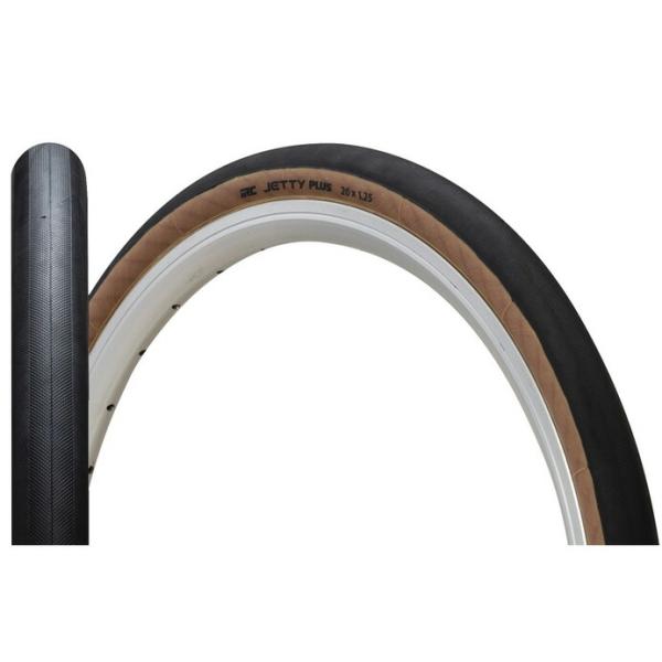 ●IRC ジェッティープラス(JETTY＋) HE20×1.25 ブラック/スキンサイド ワイヤー