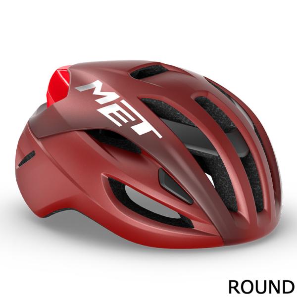 メット RIVALE MIPS レッドダリア/マット ラウンドフィット ヘルメット