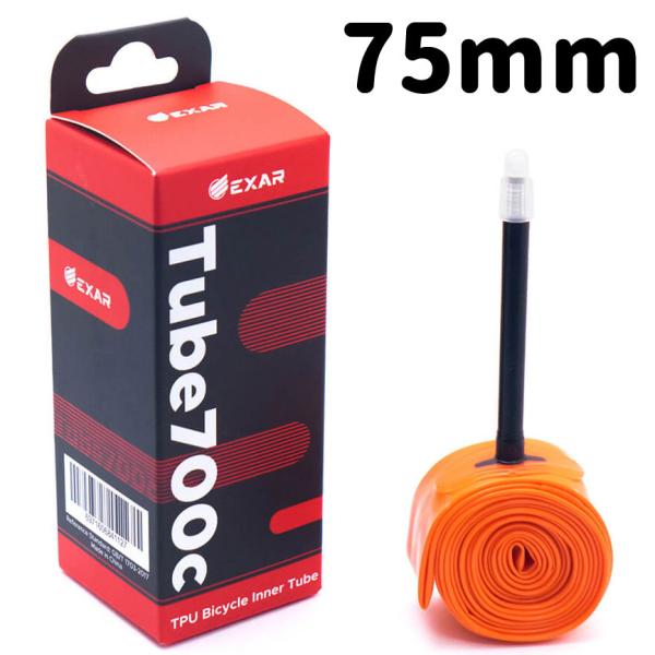 【即納】マージーン EXAR TPU 超軽量チューブ 700ｘ23-28c 仏式75mm