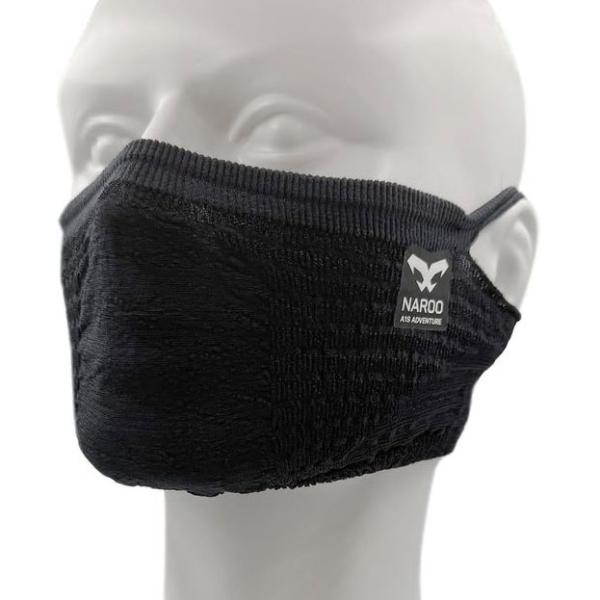 ナルー A1S ギャラクシーブラック スポーツ用フェイスマスク 日焼け予防 UVカット
