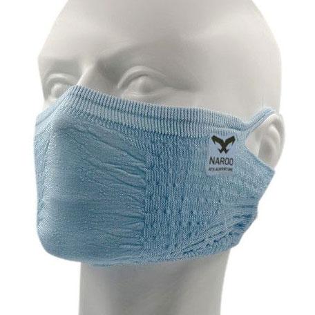 ナルー A1S ソフトブルー スポーツ用フェイスマスク 日焼け予防 UVカット