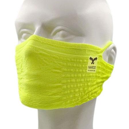 ナルー A1S ネオンライム スポーツ用フェイスマスク 日焼け予防 UVカット