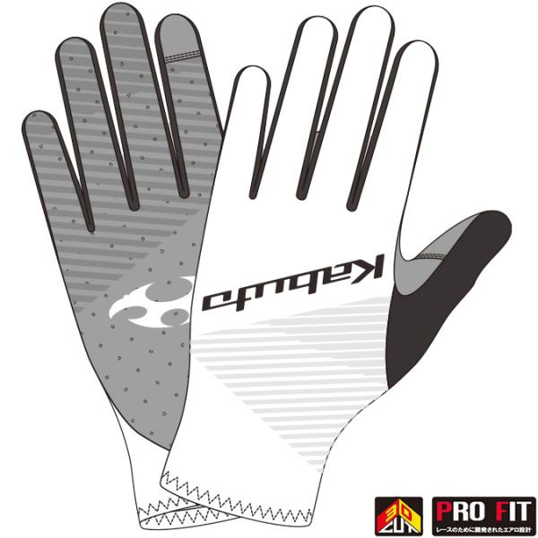 OGKカブト PRG-9 ホワイト グローブ タッチパネル対応