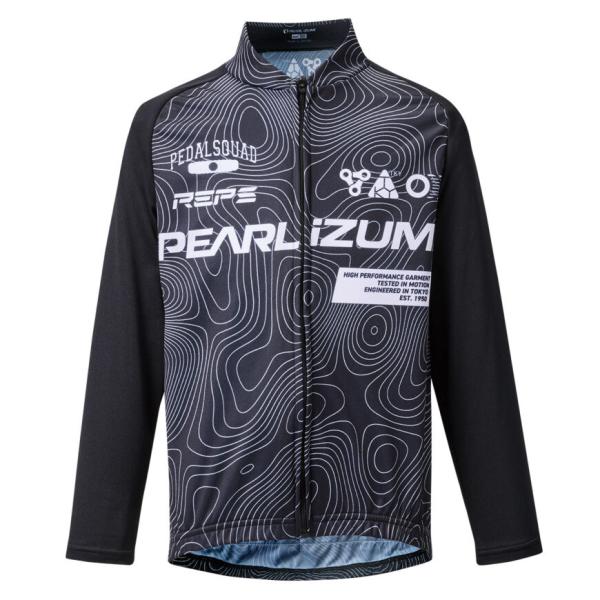 パールイズミ 【K3455-BL】キッズ プリント ジャージ 4.パールブラック PEARLIZUM...