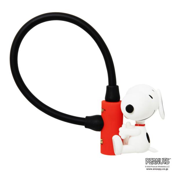 PEANUTS(ピーナッツ) キャラクターワイヤーロック スヌーピー 8×300mm カギ式