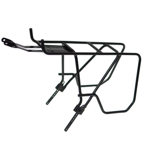 ライトウェイ パニアバッグ対応オフセットリアキャリア ブラックパウダーコーティング 20インチ用