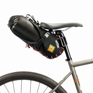 リストラップ SADDLE BAG+DRY BAG SMALL 8L ブラック/オレンジ｜worldcycle