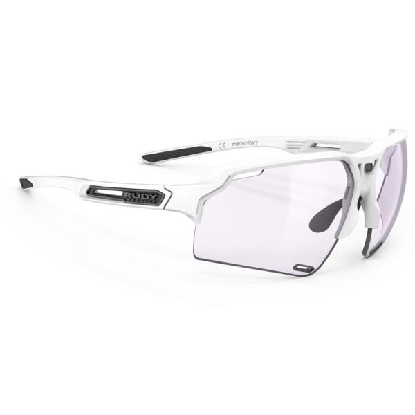 ルディプロジェクト デルタビート ホワイトグロスフレーム インパクトX2 調光レーザーパープルレンズ...