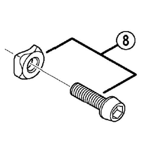 [8]取付ボルト(M5×15)＆取付座金 【自転車】【ロードレーサー用】【ULTEGRA】【FD68...