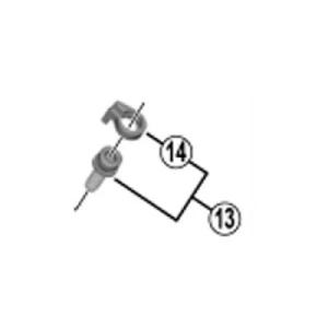 [13]キャリパー固定ボルト（M6×18.7）＆リング