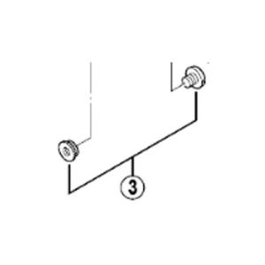 [3]チェーンガイド固定ボルト（M4×4）&amp; ナット