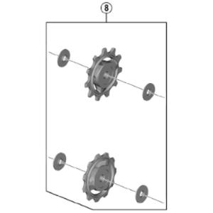 [8]テンション &amp; ガイドプーリーセット