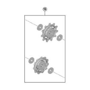 [16]テンション &amp; ガイドプーリーセット