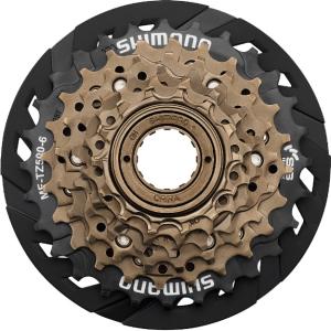 【即納】シマノ TOURNEY MF-TZ510-6-CP 6段 14-28T スポークプロテクター付 カセットスプロケット｜worldcycle