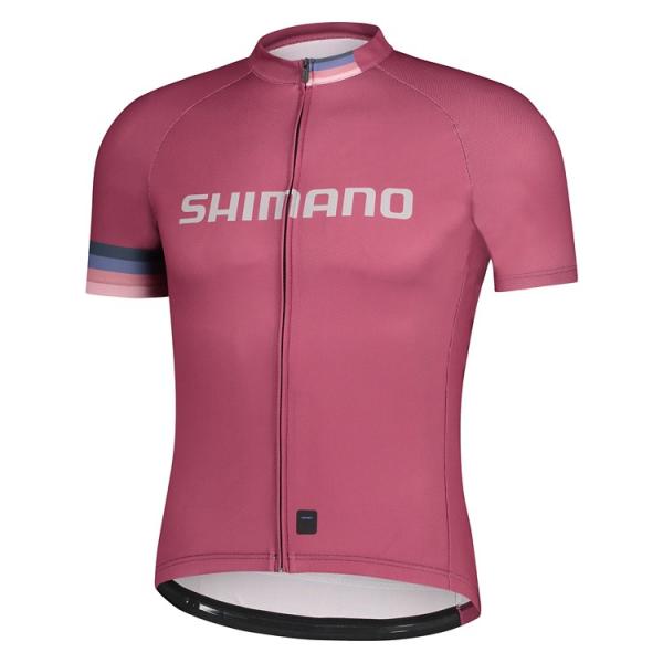 シマノ LOGO ショートスリーブジャージ プラム 春夏 SHIMANO