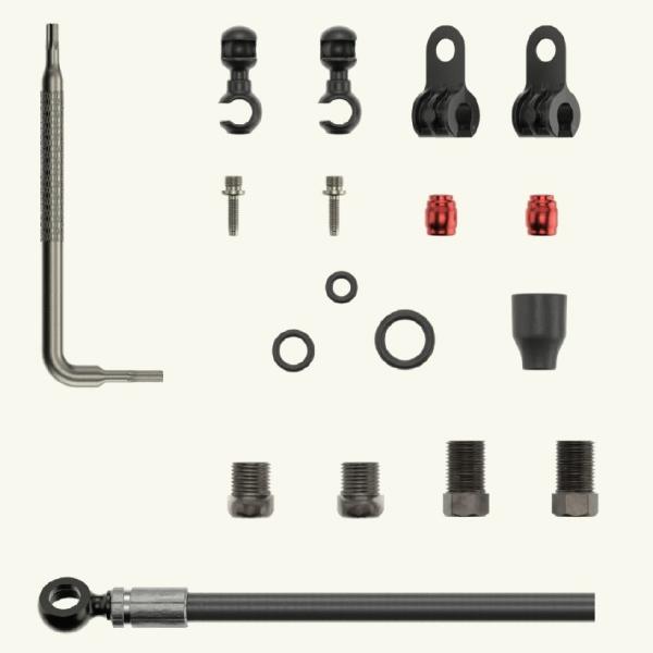 スラム Hydraulic Hose Kit Black Banjo