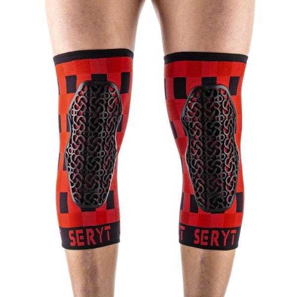 SERYT(セリット) FLOW KNEE PROTECTION チェッカー レッド