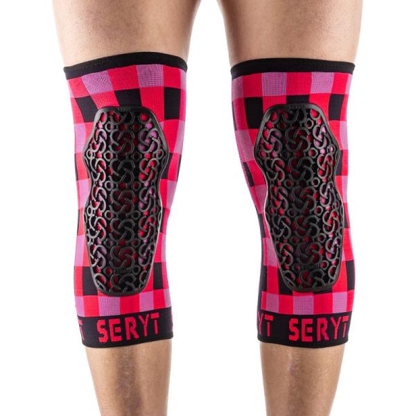 SERYT(セリット) FLOW KNEE PROTECTION チェッカー ピンク