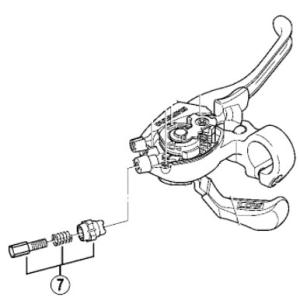 [7]シフティングケーブルアジャストボルトユニット