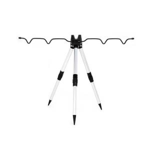 三脚 竿立て ミニ三脚 2段 シルバー アルミ オルルド釣具