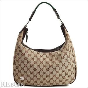 グッチ GUCCI バッグ GGキャンバス シェリーライン ショルダーバッグ 145757 ベージュ×ダークブラウン