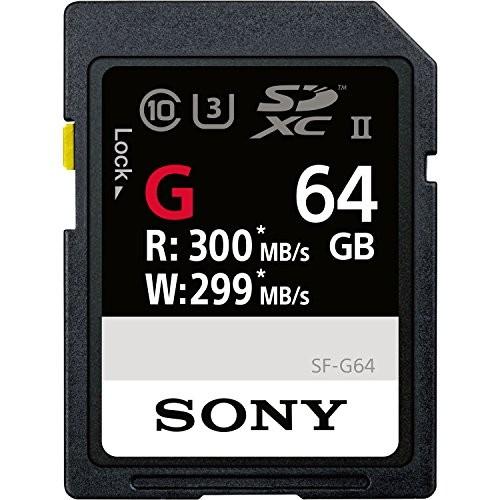 Sony SDXC 64GB UHS-II R:300MB/s W:299MB/s 4K対応 U3 ...
