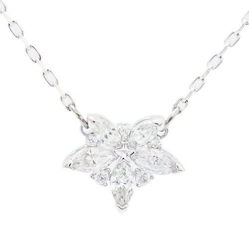 スワロフスキー SWAROVSKI ペンダント ネックレス LADY NECKLACE クリア×シル...