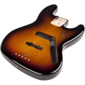 フェンダー Fender Mexico 純正パーツ 998008732　Jazz Bass Alder Body, Brown Sunburst Vintage Bridge｜worldfigure