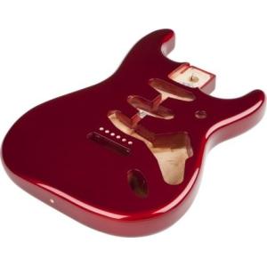 フェンダー Fender Mexico 純正パーツ 998003709 SSS Alder Body Vintage Bridge Mount, Candy Apple Red｜worldfigure